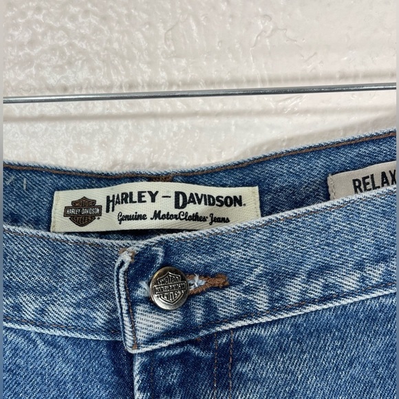 Harley Davidson Relaxed Fit Denim Jeans Mens 44X32 - Picture 2 of 15